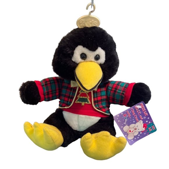 Kids Of America Other - Vtg Kids of America Christmas Penguin Singing Plush Christmas Tree Bow Tie